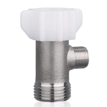 Imagem de Conector T de 3 Vias com Junta, Adaptador T para Bidê Válvula de Chuveiro Adequado para a Maioria dos Vasos Sanitários Linhas Água Desvio Água, 7/8 Pol. x 7/8 Pol. x 3/8 Pol