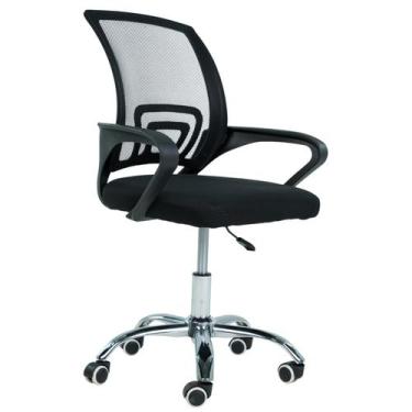 Imagem de Cadeira Giratória De Escritório Ergométrica Preta Office - DAMPHER