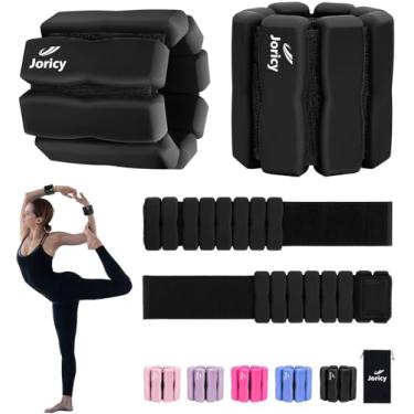 Imagem de Pesos de pulso ajustáveis no tornozelo para mulheres, homens e crianças, 2 x 2 pulseiras de silicone para perna e braço de pilates para ioga, dança, corrida, caminhada, natação, casa, academia