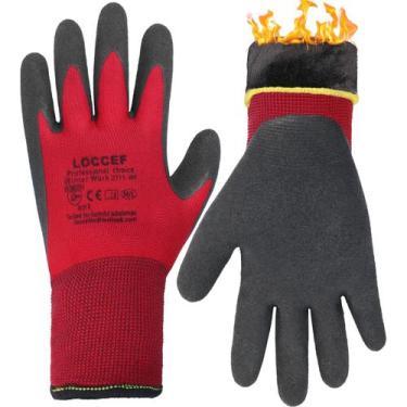 Imagem de Luvas de trabalho de inverno LOCCEF com isolamento térmico para homens