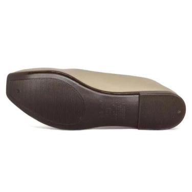 Imagem de Sapatilha Moleca Casual Bico Quadrado Feminina Bege, Bege, 35