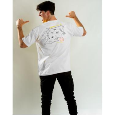 Imagem de Camiseta Algodão Branca  Natan Por Aí Mapa
