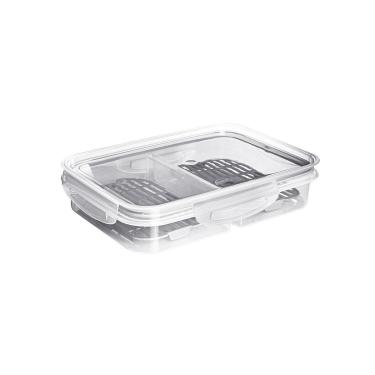 Imagem de Pote Porta Frios Frutas Hermetico Trava Plastico BPA Free 1L