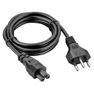 Imagem de Kit 10 Cabo Força Energia Tripolar 3 Pinos Fonte Notebook Tv