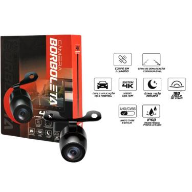 Imagem de Camera Ré Borboleta Full 4k HD Colorida Linha Dinamica 180o