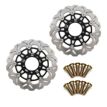 Imagem de Discos de freio dianteiro Arashi Rotores com parafusos de montagem para Kawasaki Ninja 1000 ZX1000 2011-2013 ABS 12-19, Ninja 1000SX 20-21, Versy.s 1000 12-14, Z1000 07-13, Z1000SX 111 -19, ZXG. 10R