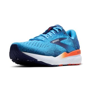 Imagem de Brooks Tênis de corrida masculino Ghost 16 Neutral, Bonnie azul/fita azul/laranja, 43