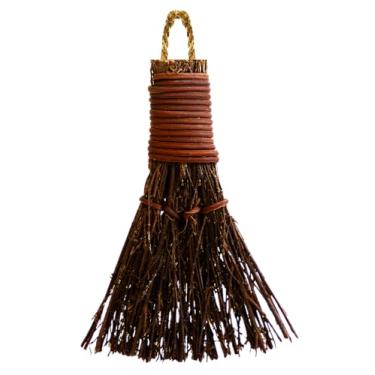 Imagem de Vassoura de canela – Vassoura com aroma de canela 7,6 cm (1 pacote) – Vassoura decorativa de bruxa para proteção de porta e decoração de Halloween