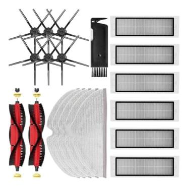 Imagem de HEPA Filter Main Brush Mop Cloth Side Brush Water Tank Dust Box Compatible With XiaoMi Roborock S5 Max S6 MaxV S6 Pure Vacuum Spare Parts(Gold)