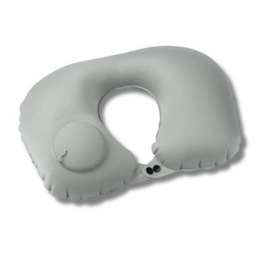 Imagem de Almofada Para Viagem Travesseiro De Viagem - Megamix Online, Cinza cla