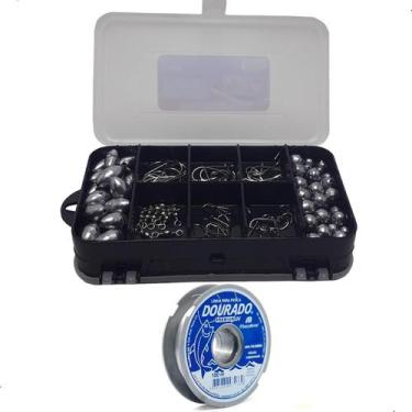 Imagem de Kit Pesca Esportiva Linha Anzol Chumbada Fishing Sports - Summer