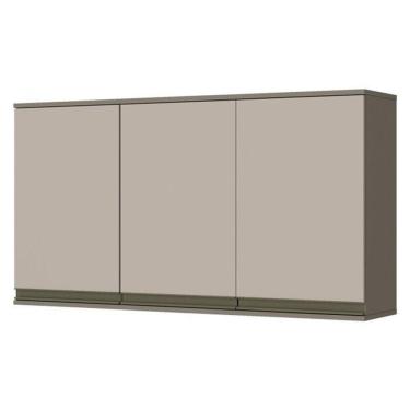 Imagem de Armário Aéreo 3 Portas 120cm Connect Duna-cristal - Móveis Henn Duna-cristal