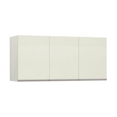 Imagem de Maleiro Ponte Casal 3 Portas Plus 145 Cm Crema Com Kashmir