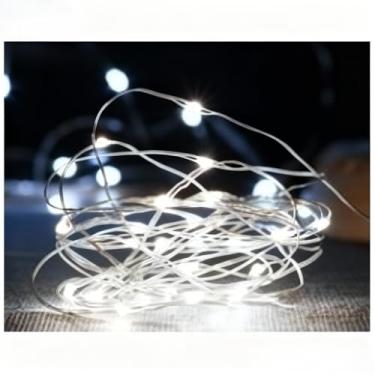 Imagem de Pisca Pisca Natal，Luzes de Cordão Led Solar 10m/20m à Prova D'áGua para Exterior, 8 Modos, Decoração de Natal e árvores，Parcialmente Alimentado Por Bateria (KIT2_10M branco)