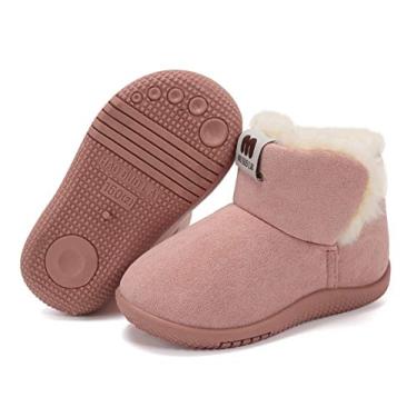 Imagem de Bota de inverno para crianças pequenas e meninas, Pink New, 10 Toddler