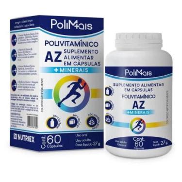 Imagem de PoliMais polivitamínico AZ minerais 60 cápsulas Nutriex