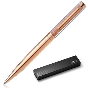 Imagem de Caneta Crown Personalizada Diamond Esferográfica, Rose