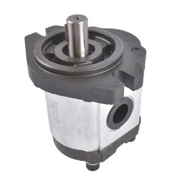 Imagem de Getanye Bomba de engrenagem hidráulica 4-12 GPM 3/10.2 cm eixo com chave 10/12 SAE A-2 Parafusos CW Flange de ferro fundido - Direita