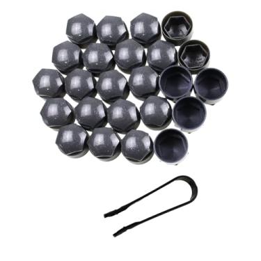 Imagem de Nihfien Tampas de porca saliente tampas de centro de roda tampa de parafuso de pneu para Audi Q3 Q5 S5 TT S3 S5 S6 S8 R8 A1 A2 A3 A4 A5 A6 A7 A8 RS3 RS4 RS5 RS6 24 peças + ferramenta de desmontagem