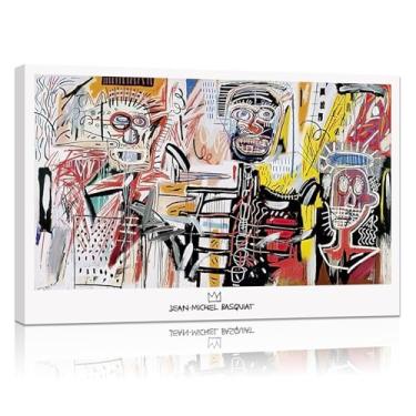 Imagem de Pôster Basquiat, impressões em tela Jean Michel Basquiat, decoração de parede coroa Basquiat, arte de parede de rua, arte de parede basquiat, decoração basquiat, decoração de casa basquiat emoldurada