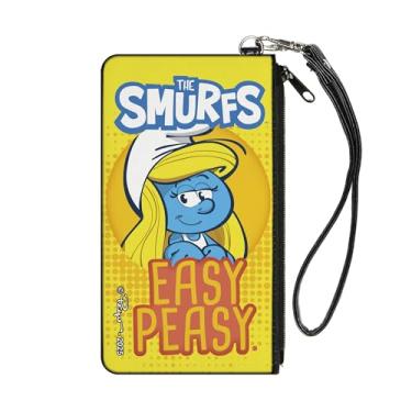 Imagem de Buckle-Down Carteira Smurfs, bolsa com zíper, The Smurfs Smurfette Easy Pose Amarelos, lona, Multicor, P