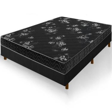 Imagem de Cama Box Viúva Colchão Andes Espuma D20 128x188x49cm - Nanna Colchões