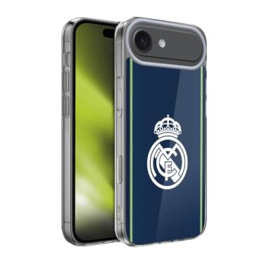 Imagem de Head Case Designs Capa de gel com emblema azul escuro oficialmente licenciada pelo Real Madrid CF [proteção de grau militar] compatível com Apple iPhone 17 Air