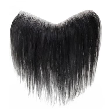 Imagem de Peruca frontal invisível para mulheres, top de cabelo humano real, comprimento 5,9, preto natural