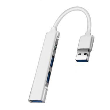 Imagem de Hub USB 3.0, hub USB de 4 portas, divisor USB com 1 USB 3.0 tipo C 1 e 2 USB 2.0, expansor USB para laptop, câmera, teclado, mouse e escritório