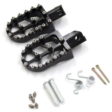 Imagem de SENBEDER RACING Pegs de alumínio CNC para motocicleta, descansos, pegs para CRF50, CRF70, CRF110, XR50, XR70, XR110, CRF, XR 50, 70, 110, M2R, SDG, DHZ, KAYO Dirt Bike, Pit Bike - Roxo (Preto)
