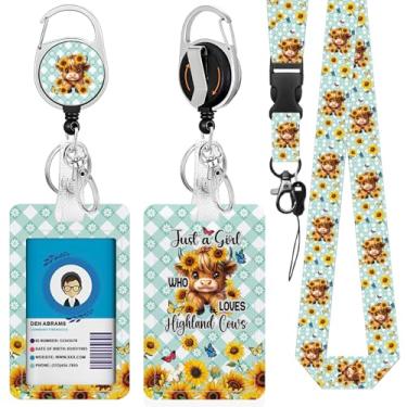 Imagem de Iaque de diamante para porta-crachá de identificação, suporte de crachá de identificação de iaque de diamante com clipe retrátil resistente, presente para professores de enfermagem e estudantes