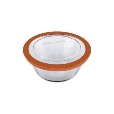 Imagem de Tigela de Vidro Prática Com Tampa Redonda 600 ml Marinex - Nadir Figue