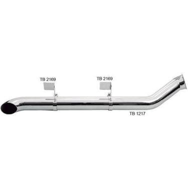 Imagem de Kit Escapamento Cromado MAN TGX 2017/2019 - Lado Direito