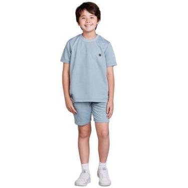 Imagem de Conjunto Infantil Menino Camisa e Bermuda Moletinho-Masculino