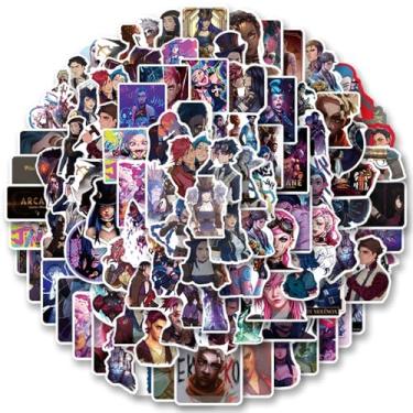 Imagem de Arcane Stickers 100Pcs Game Movie Anime Stickers for Decoration Water Bottle Bike Skateboard Luggage Toy Snowboard Helmet Motorcycle Gifts