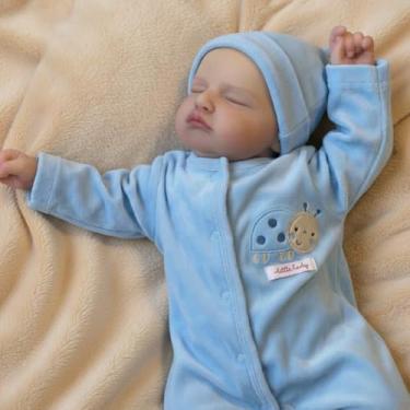 Imagem de Boneca Bebe Renorn Rosali Boy (Menino) Acompanha Acessorios e Pode dar Banho