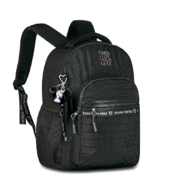 Imagem de Mochila, Clio, Rebecca Bonbon, com Chaveiro, Preto, 44 cm