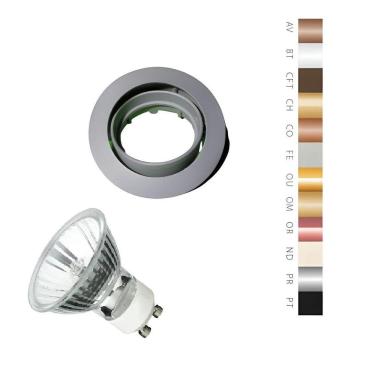 Imagem de Spot Embutir Movel Redondo Mr16 - Com Lampada 50w Cor Produto Cinza 110v