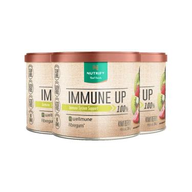 Imagem de Kit 3 Immune Up Wellmune Kiwi Berry Nutrify 200g