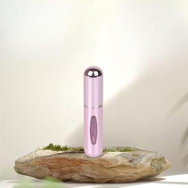 Imagem de Atomizador de perfume de viagem, frasco de spray de perfume recarregável para viagens, uso diário, rosa, 0.2 Ounces