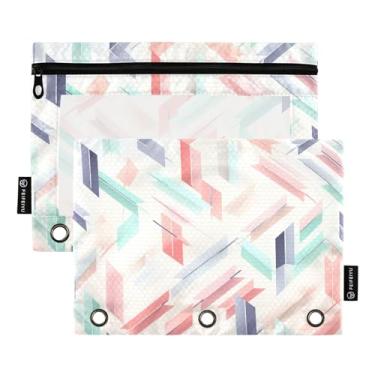 Imagem de Wassud Pacote com 2 Pastas de fichário com 3 furos, pasta organizadora de fichário para casa, escritório