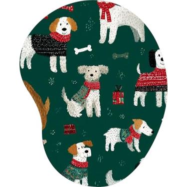 Imagem de Mouse Pad Ergonômico Gota Estampa Cachorros Inverno