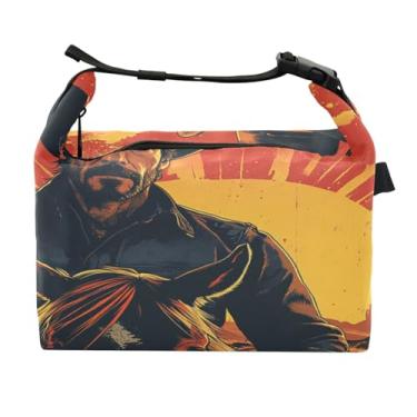 Imagem de STAYTOP Lancheira de cowboy montando a cavalo com fivela de alça, lancheira isolada para meninos e meninas, lancheira térmica para trabalho escolar