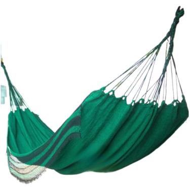 Imagem de Rede Dupla ConfortáVel – Perfeita Para Relaxar No Jardim, Quintal Ou Varanda(Rede Descanso Verde c/Preto)