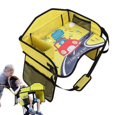 Imagem de Bandeja De Viagem Para Crianças,Acessórios Automotivos Impermeáveis | Mesa Infantil Para Cadeira Auto,Rapazes Pré-Escolares Sedans E SUVs Viagens Actividades No Banco Traseiro
