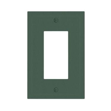 Imagem de WUYOCHA Capas decorativas verde escuro 1 interruptor de luz balancim placa de cobertura única placas de parede para tomadas elétricas capas de placa de interruptor placa frontal para quarto cozinha