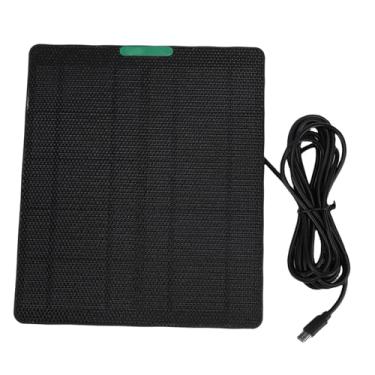 Imagem de GOWENIC Painel Solar para Câmera de Segurança Carregamento Eficiente de 10 W para Anel, Piscar, REOLINK Carregador de Painel Solar para Câmera à Prova D'água para Uso Externo ETFE Tipo C Solução de