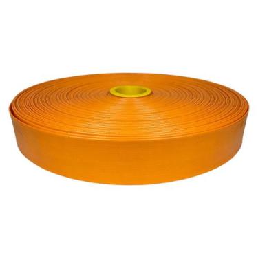 Imagem de 50 Metros de Mangueira Flat Laranja Achatada 2 Polegadas Irrigação Bor