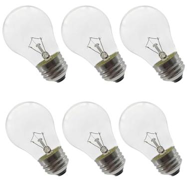 Imagem de Goeszooin Lâmpada de forno de eletrodoméstico A15 de 40 watts, base média 120V E26, resistência a altas temperaturas 300 °C, aparelho resistente para forno, fogão, geladeira, branco quente 2700K