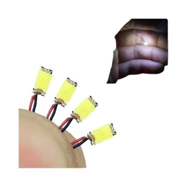 Imagem de Fio LED SMD Vermelho E Preto 40 Peças HO N OO Escala Pré-soldado Micro